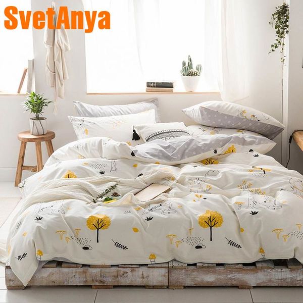 

svetanya squirrel cotton duvet cover bedding linen sets
