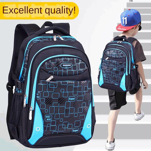 

primary school students schoolbag for boys' ridge protection and burden reduction schoolbag for male and female grade 1-6