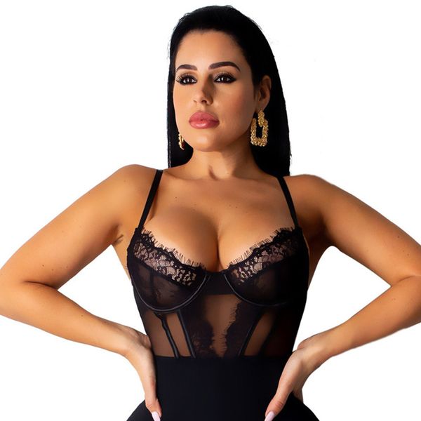 

new fashion lace shorts jumpsuit strap romper women jumpsuit ladies summer body femme lqj5250, Black;white