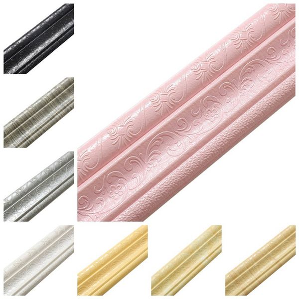 

waterproof 3d border wall sticker corner line wall edge strip waist line sticker tiles wallpaper border home decor