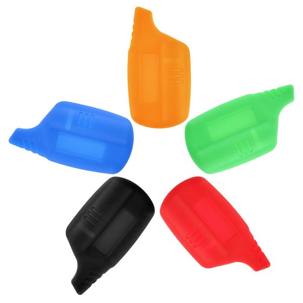 

key cover b9 lcd silicone case for original starline b9/b91/b6/b61/a91/a61/v7 lcd keychain car remote 2 way alarm key case