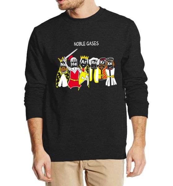 

funny science sweatshirt chemistry noble gas wars 2016 new autumn winter fashion men hoodies cool streetwear clothing, Black
