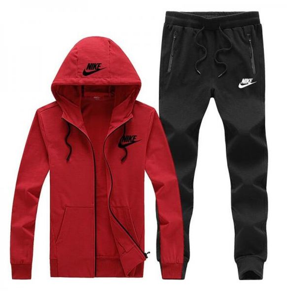 

nike nike мода роскошный спортивный костюм лучшая версия весна осень мужские дизайнерские спортивные костюмы печати молния костюм топы+брюки, Gray