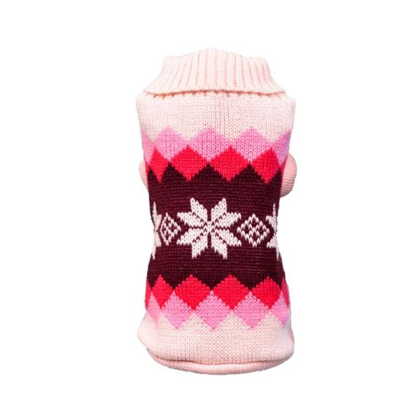 

2019 warm dog sweaters snow plaid dog puppy sweater pet jumper coat knit pet sweaters for small medium dogs pug clothing