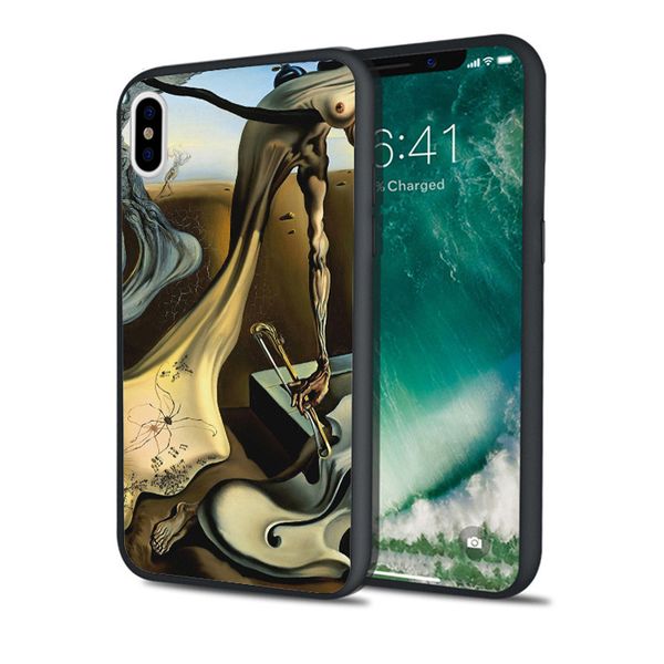 

capa dali painting phone case for iphone 11 pro xs max xr 8 7 6s plus 5s se 5 case soft silicone cover