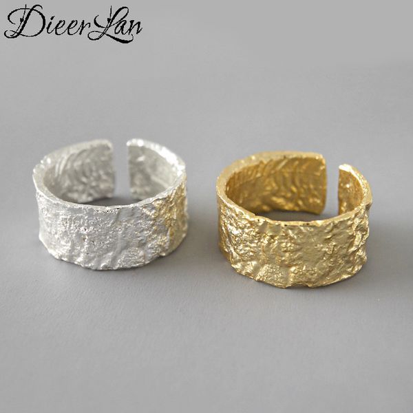

punk 925 sterling silver irregular geometric round rings for women bridal wedding jewelry adjustable size finger rings, Slivery;golden