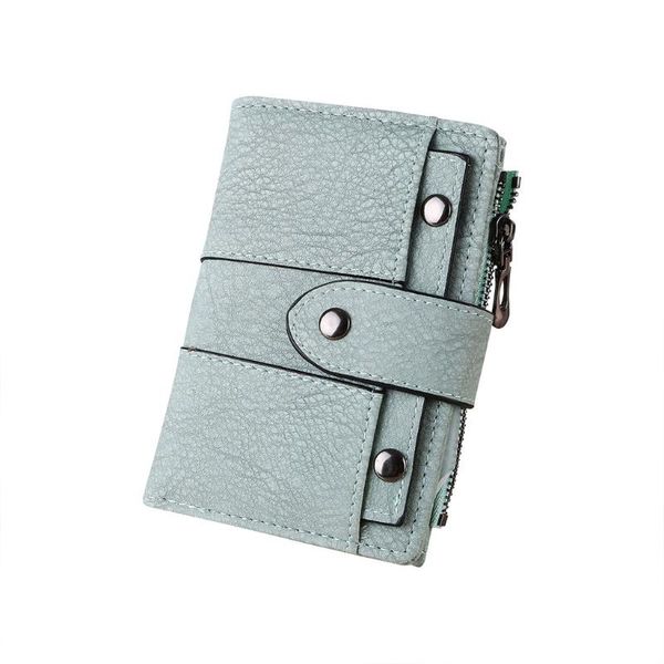 

женская кошелек портмоне coin сумка vintage скраб пряжка rivet 3 fold card пакет женский кошелек сцепления carteras простой кошелек, Red;black