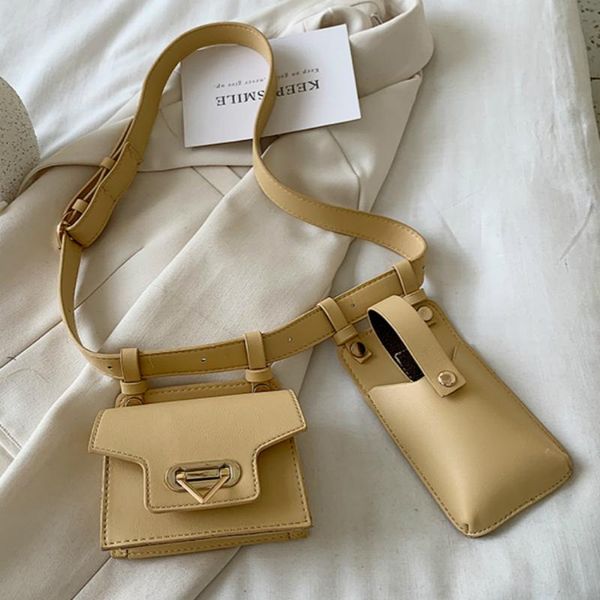 

new summer travel belt bag small pu leather fanny packs for women female waist packs solid color ladies' chest bags phone purse