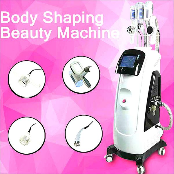 

2020 fast effect 5 in 1 cryolipolysis cool shaping machine lymphatic drainage 40k cavitation rf lipo laser body slimming treatment machine