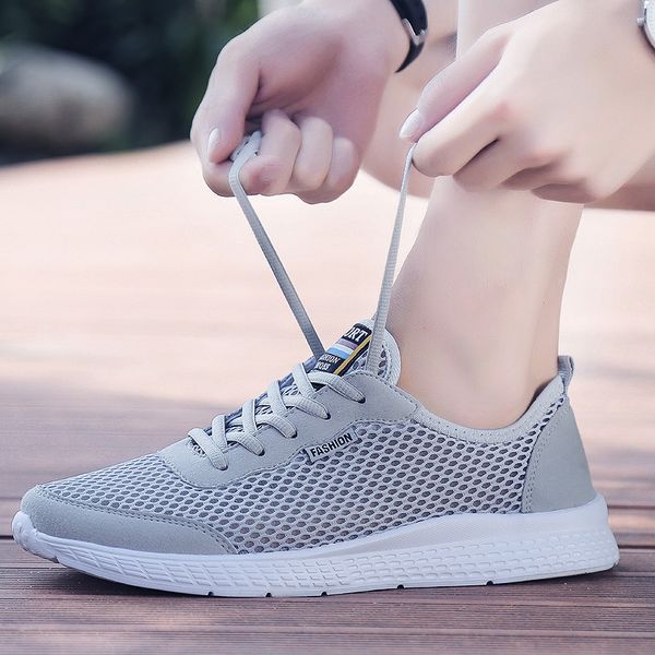 

fashionable sport lightweight men's casual shoes breathable men and women shoes lace walking outdoor couple sports