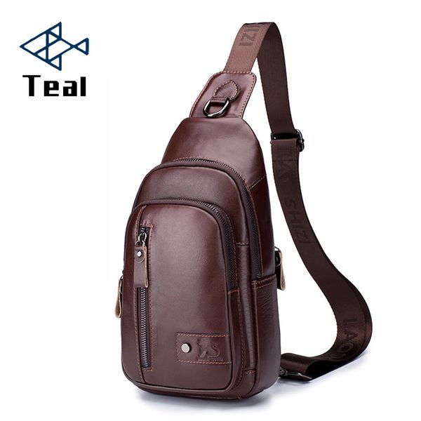 

2019 new men's waist packs genuine leather belt bag phone pouch bags travel waist pack male bag leather pouch