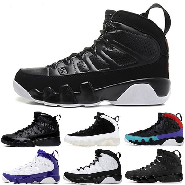 

basketball shoes 9 9s dream it do it unc anthracite regon ducks bred city of flight la space jam mens sporta sneakers 7-13, Black