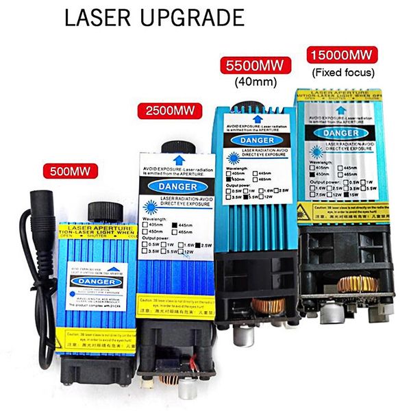 

cnc router laser engraver s1 15w 500mw 2500mw 5500mw 15000mw head wood carving pcb milling mini marking machine