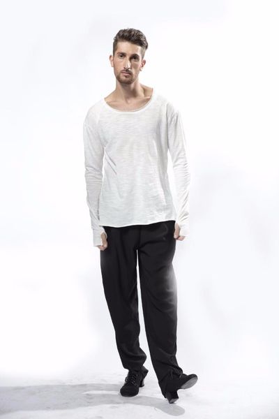 

zym dance style ms11106 men practice top, Black;red