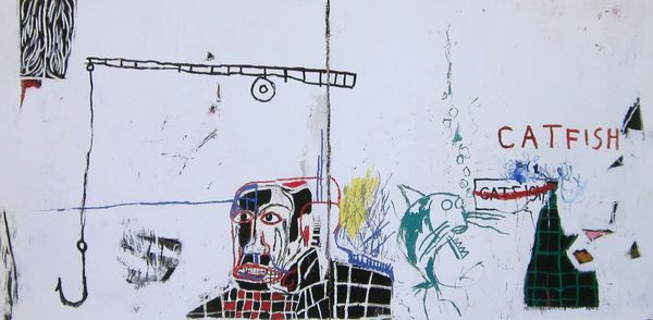 

jean-michel basquiat catfish home decor handpainted &hd print oil painting on canvas wall art canvas pictures 200305