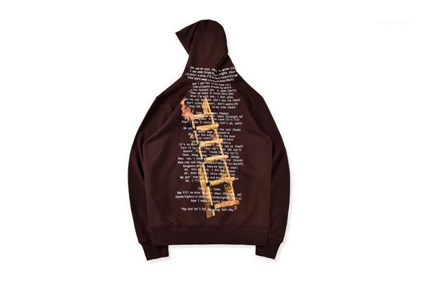 

fashion loose letter print big pocket mens hoodies casual males clothing travis scott mens designer hoodies, Black
