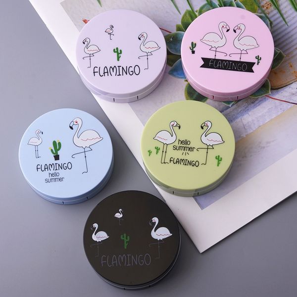 

invisible case case nursing glasses glasses contact lenses box care box round portable box/jd036 bird