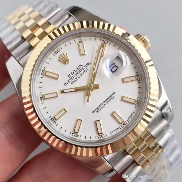 

20314 good quality brand watche 40mm 8 13 rolex 13 men watch automatic menchanical movement apphire gla with green box 444, Slivery;brown