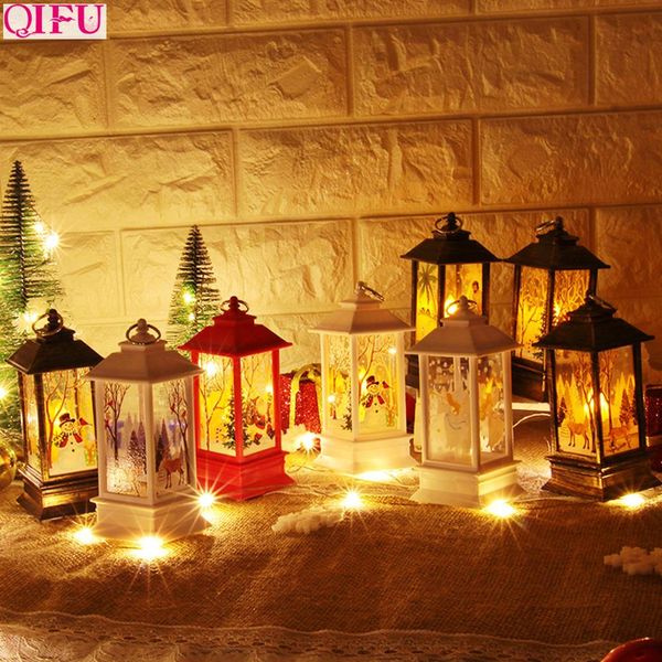

qifu santa claus snowman deer light merry christmas decor for home 2019 christmas ornaments tree navidad noel xmas gift new year