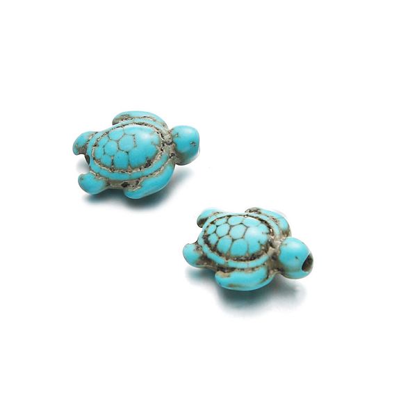 

20pcs/lot marble pattern beads natural stone tortoise charms for bracelets diy jewelry making tortoise beads charms, Silver