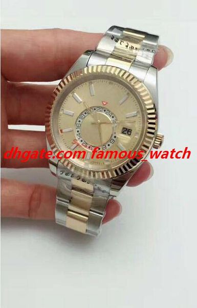 

luxury watches two-tone 18k gold m326933 steel 5 colors dial 42mm automatic fashion men's watch wristwatch