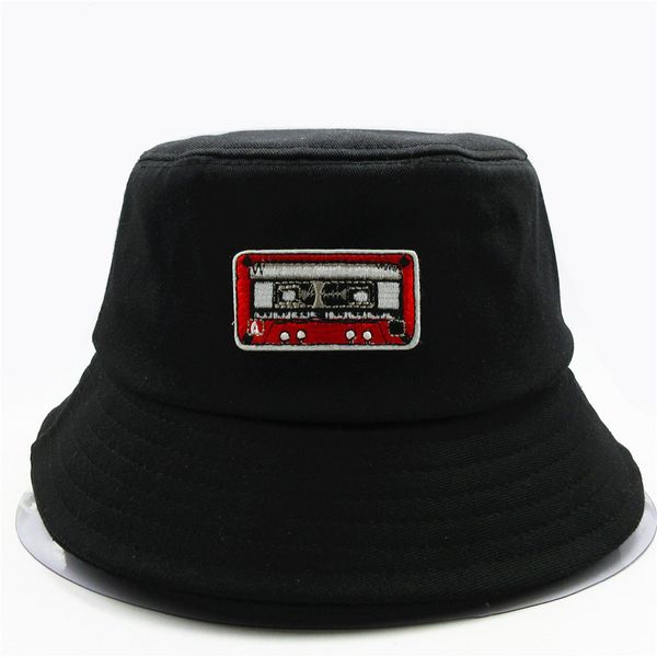 

the new style tapes embroidery bucket hat fisherman hat outdoor travel sun cap hats for child men and women 32