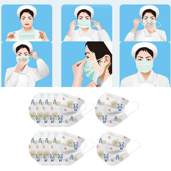 

10x kids disposable anti spitting mouth mask outdoor safety protective mask