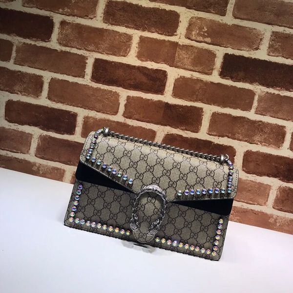 

classic lady's single shoulder bag 7a high-end custom quality diagonal cross bag fashion style gold metal accessories with long shoulde
