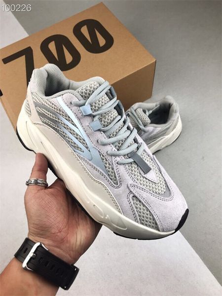 

2019 Static 700 Wave Runner Инерционные мужские Сиреневые Женщины кроссовки 700 Kanye West Спорт Кр