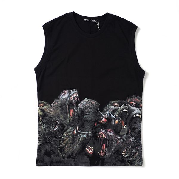 

givenchy men роскошный мужской конструктор без рукавов футболки конструктор вскользь коротких рукава моды печати высокого качества мужчины, White;black
