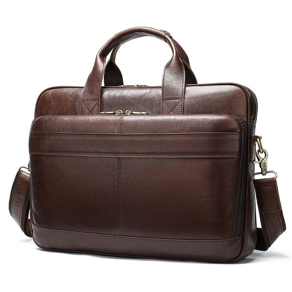 

men's leather bag men's briefcase office bags for men bag man's genuine leather lapbags male tote briefcase handbag 2020