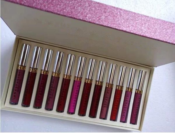 

makeup 2019 lipsticks set 12pcs/set luquid matte 10colors lip gloss mixed dhl shipping