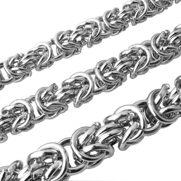 

personality design stainless steel single circle link chain men's women's necklace/bracelet unisex's daily jewelry 7-40inch, Silver