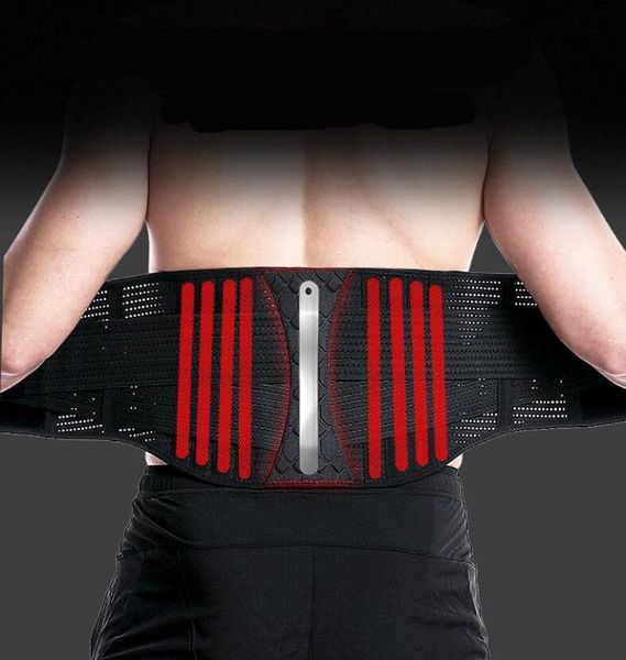 

waist support adjustable tourmaline self-heating magnetic therapy belt lumbar back brace double banded aja, Black;gray