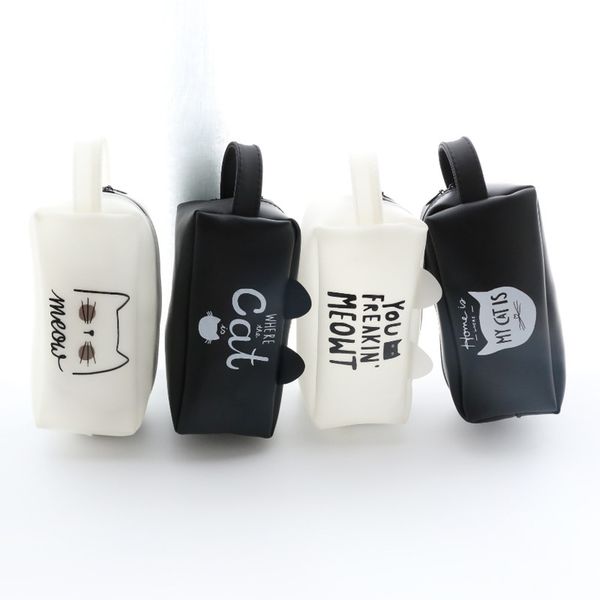 

2019 cute cartoon stationery pencil pen box case zipper clutch makeup bag zipper pouch case dropship y716