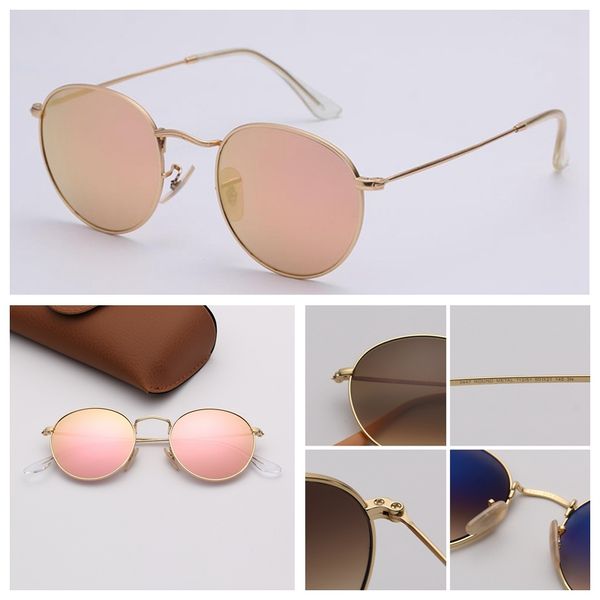 

2020 fashion sunglasses new style sunglasses des lunettes de soleil round metal mirror vintage sunglasses with uv400 protection, White;black