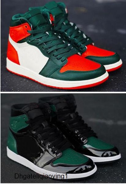 

solefly x 1 green orange white black mia 305 men women basketball shoes 1s solefly sports sneakers with box