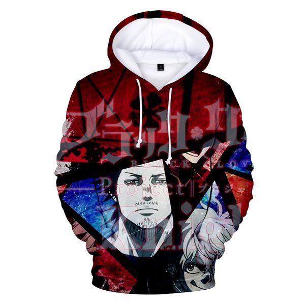 

2019 black clover 3d print fashion cosplay long sleeve hoodies sweatshirts casual