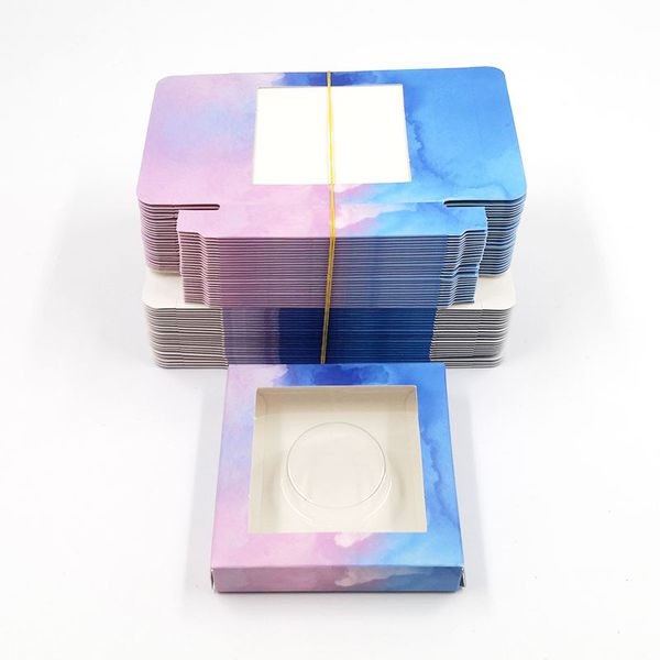 

wholesale 2020 new holographic lashes box 100 pcs soft paper eyelashes packaging for 10mm-25mm false eyelashes make up glitter