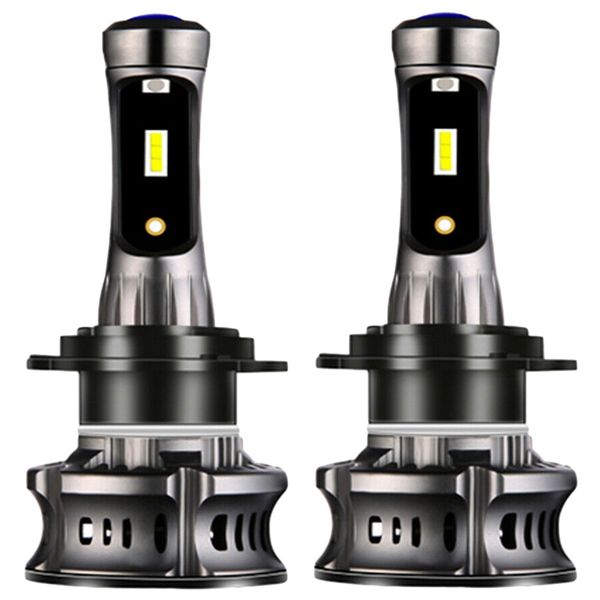 

2x car h7 led 6000k 8000k headlight bulbs canbus error high low beam drl for car