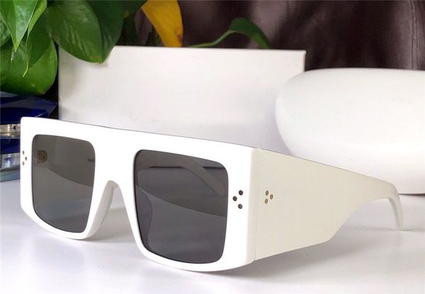 

новый дизайнер моды очки 4s105 квадратной пластины большой кадр популярный авангард минималистский стиль защиты топ uv400 очки, White;black