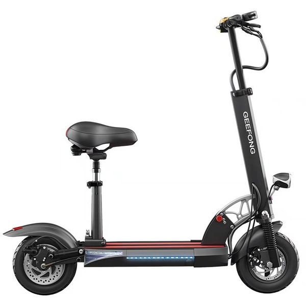 

48v10-дюймовый складной mini электрический самокат для взрослых амортизирующие велосипедов двухколесного литиевые батареи самокат, Silver;blue