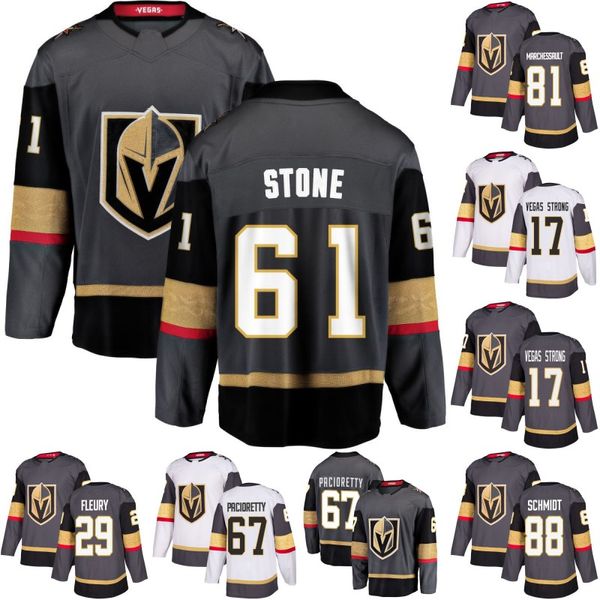 

Mark Stone Vegas Golden Knights Jerseys Pierre-Edouard Bellemare Jersey Brandon Pirri Jon Merrill Nick Holden Hockey Jerseys Custom Stitched