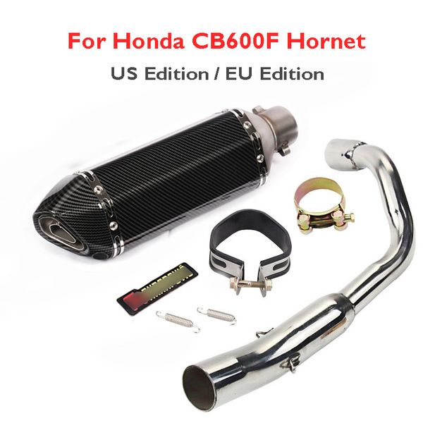 

slip on cb600f hornet exhaust system muffler escape connect link tube whole set pipe for cb600f hornet