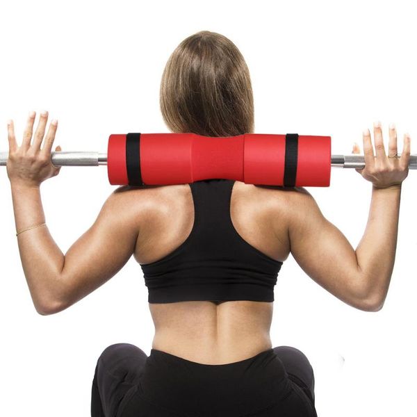 

safety squat sponge barbell pad protector gym weightlifting neck shoulder support fitness neck hip push bar protector with strap