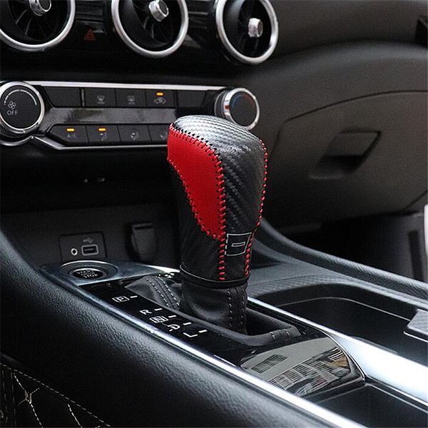 

1 leather hand stitch gear set gear cover decorative protection upgrade modification for sylphy 14 new 2020