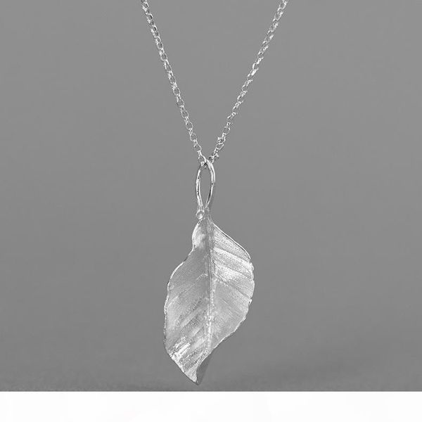 

inature 925 sterling silver necklaces & pendants for women elegant leaf pendant necklace jewelry