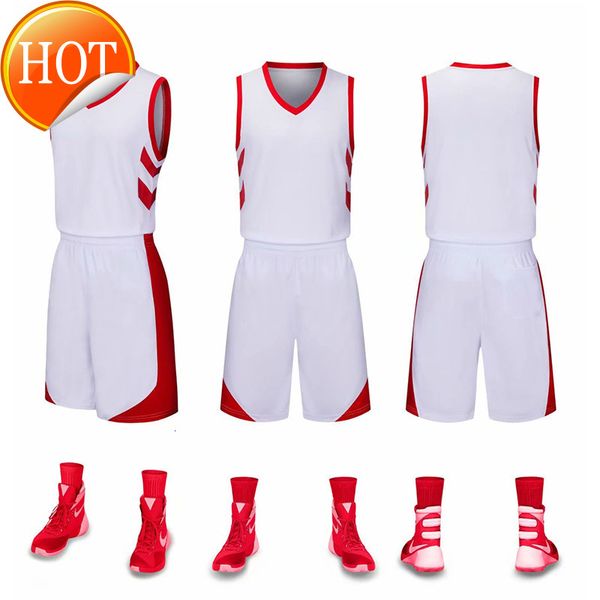 

2019 new blank basketball jerseys printed logo mens size s-xxl price fast shipping good quality new white red nwr001aa1, Black;red