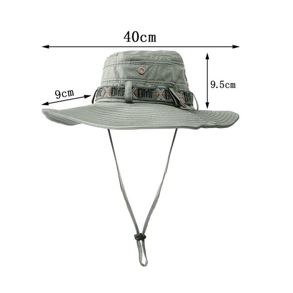 

outdoor sun hat wide brim bucket hat fishing hunting climbing men women mck99, Black;white