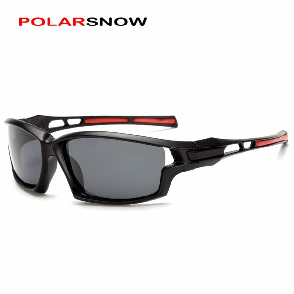 

polarsnow men polarized sunglasses sport eyewear bicycle goggles outdoor driving riding road hiking fishing sport glasses, White;black